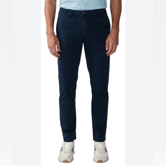 Chubbies Mens Pants Size Medium Navy Blue Stretch Cotton Chino - Picture 1 of 7